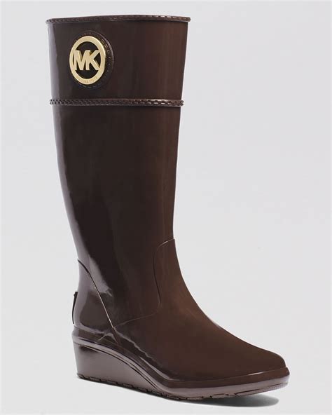 michael kors rain boots for women|brown waterproof michael kors boots.